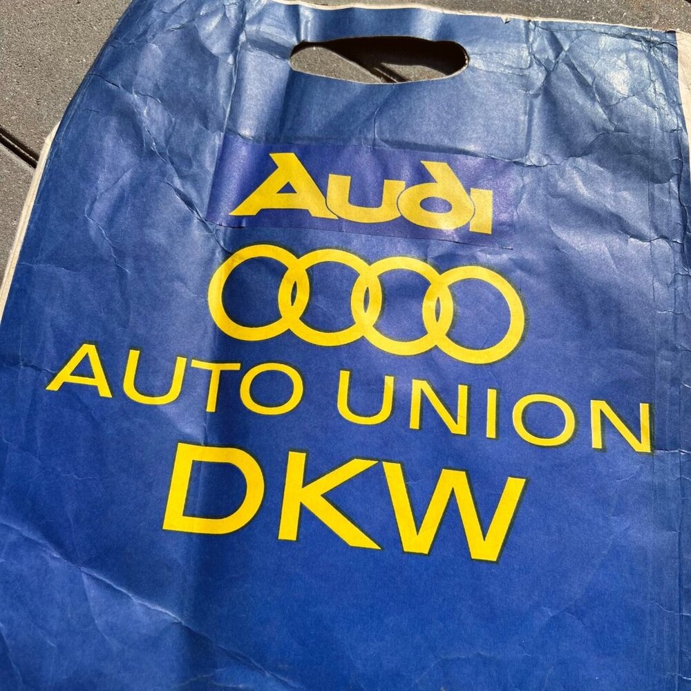 1960s Audi Car Dealer Advertising Bag Vintage - Picture 2 of 5